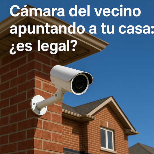 Cámara del vecino apuntando a tu casa: ¿es legal?