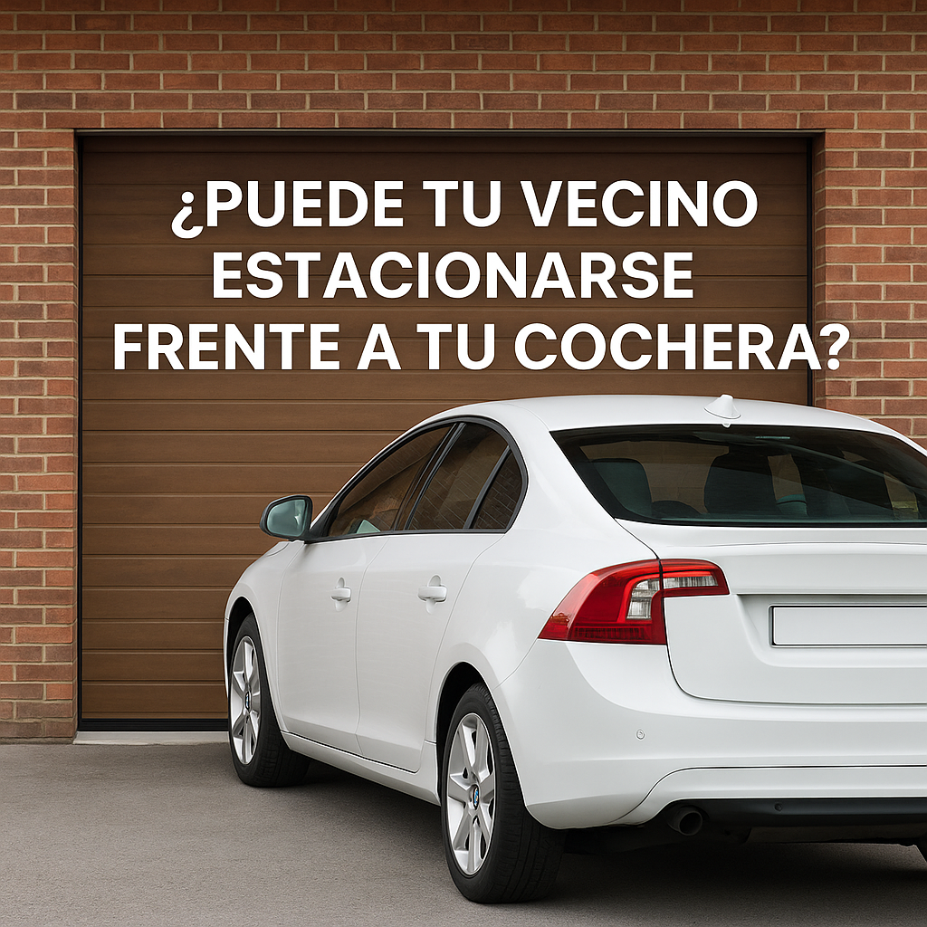 ¿Puede tu vecino estacionarse frente a tu cochera?