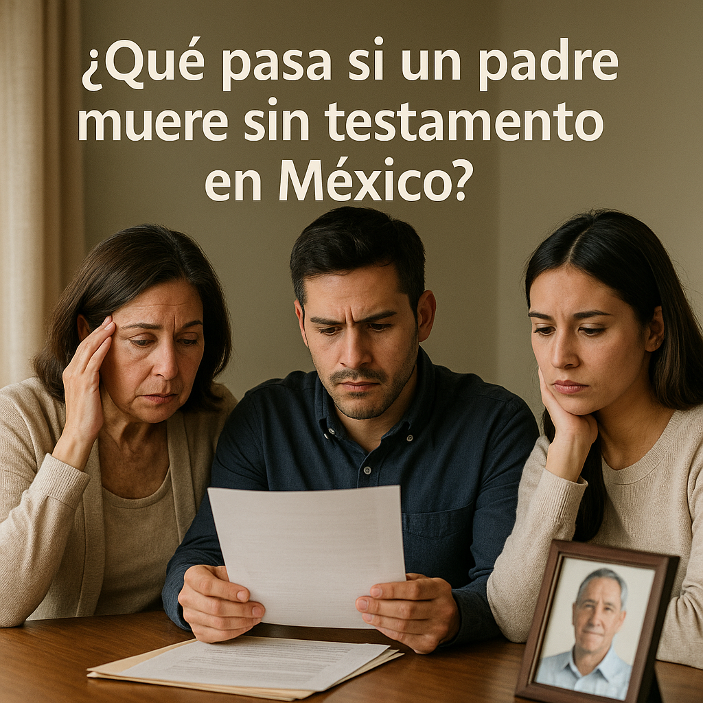¿Qué pasa si un padre muere sin testamento en México?