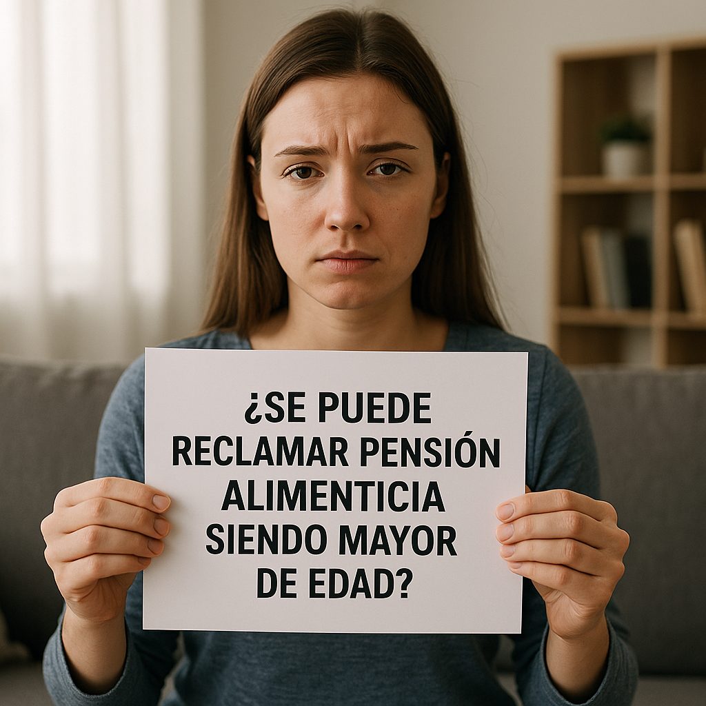 ¿Se puede reclamar pensión alimenticia siendo mayor de edad?