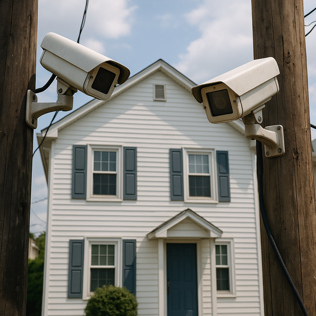 Cámaras vecinas apuntando a mi casa: ¿violación a la privacidad?
