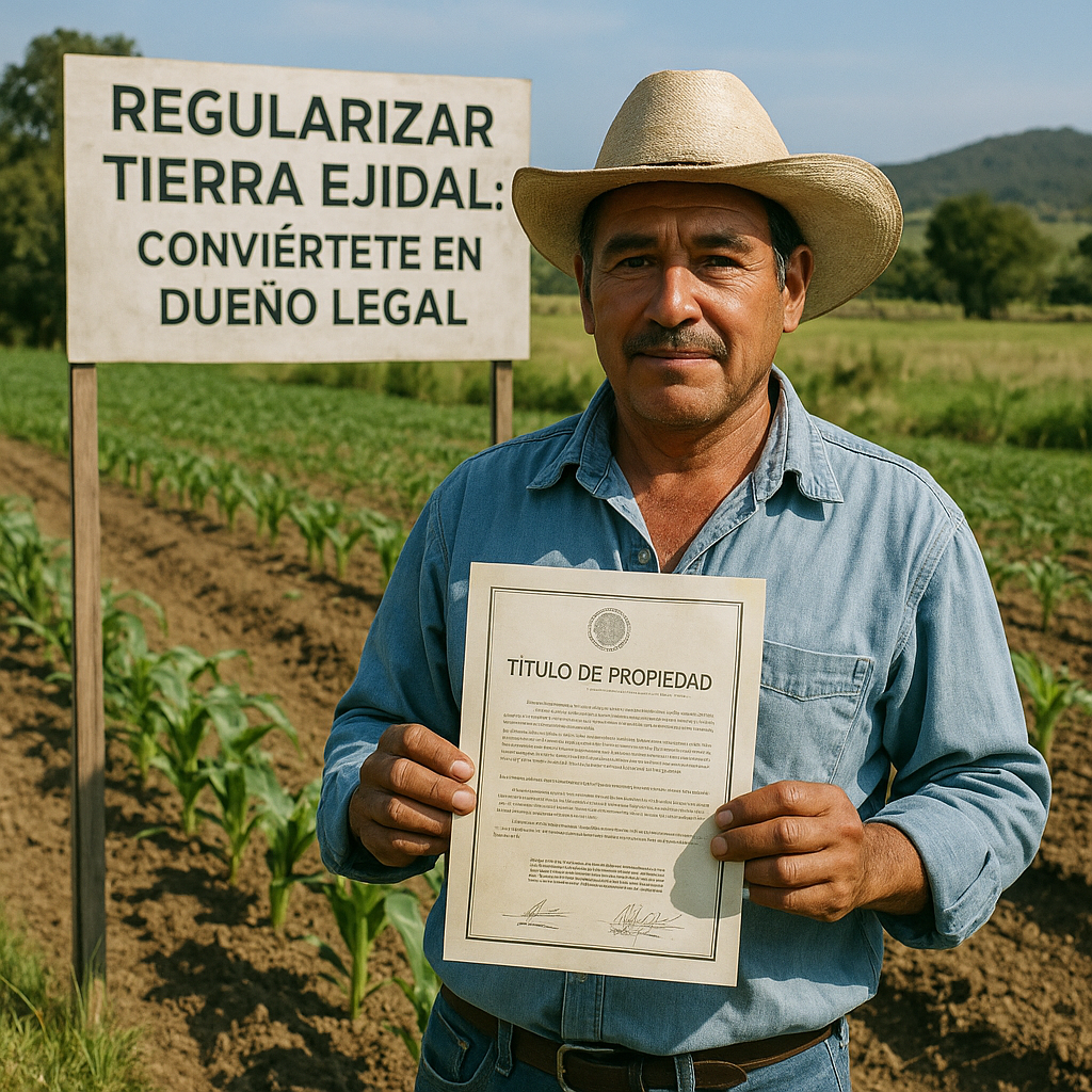 Regularizar tierra ejidal: conviértete en dueño legal